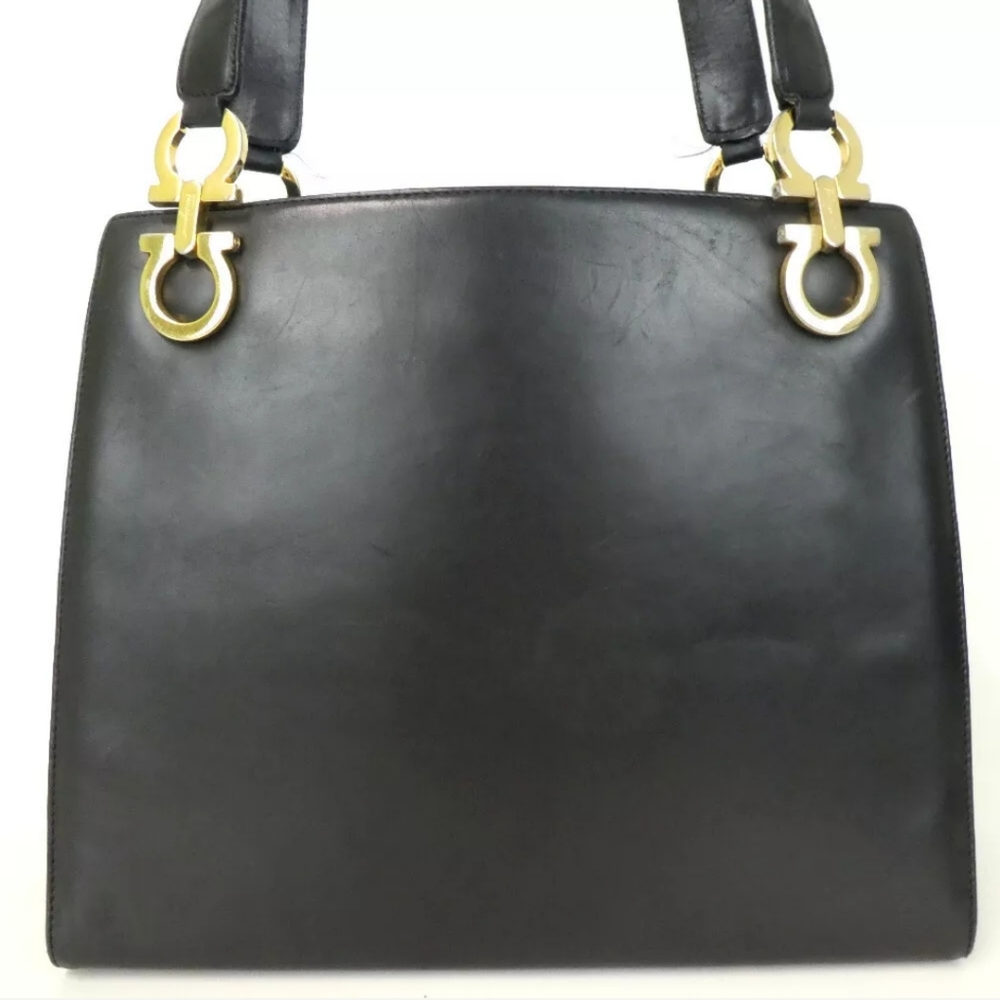 AUTH SALVATORE FERRAGAMO GANCINI  SHOULDER BAG - Picture 8 of 8